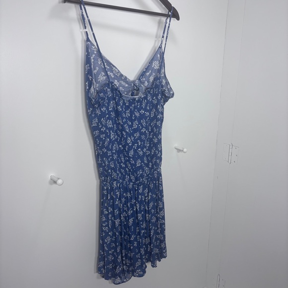 Chic Floral Blue Jumpsuit - Picture 1 of 9